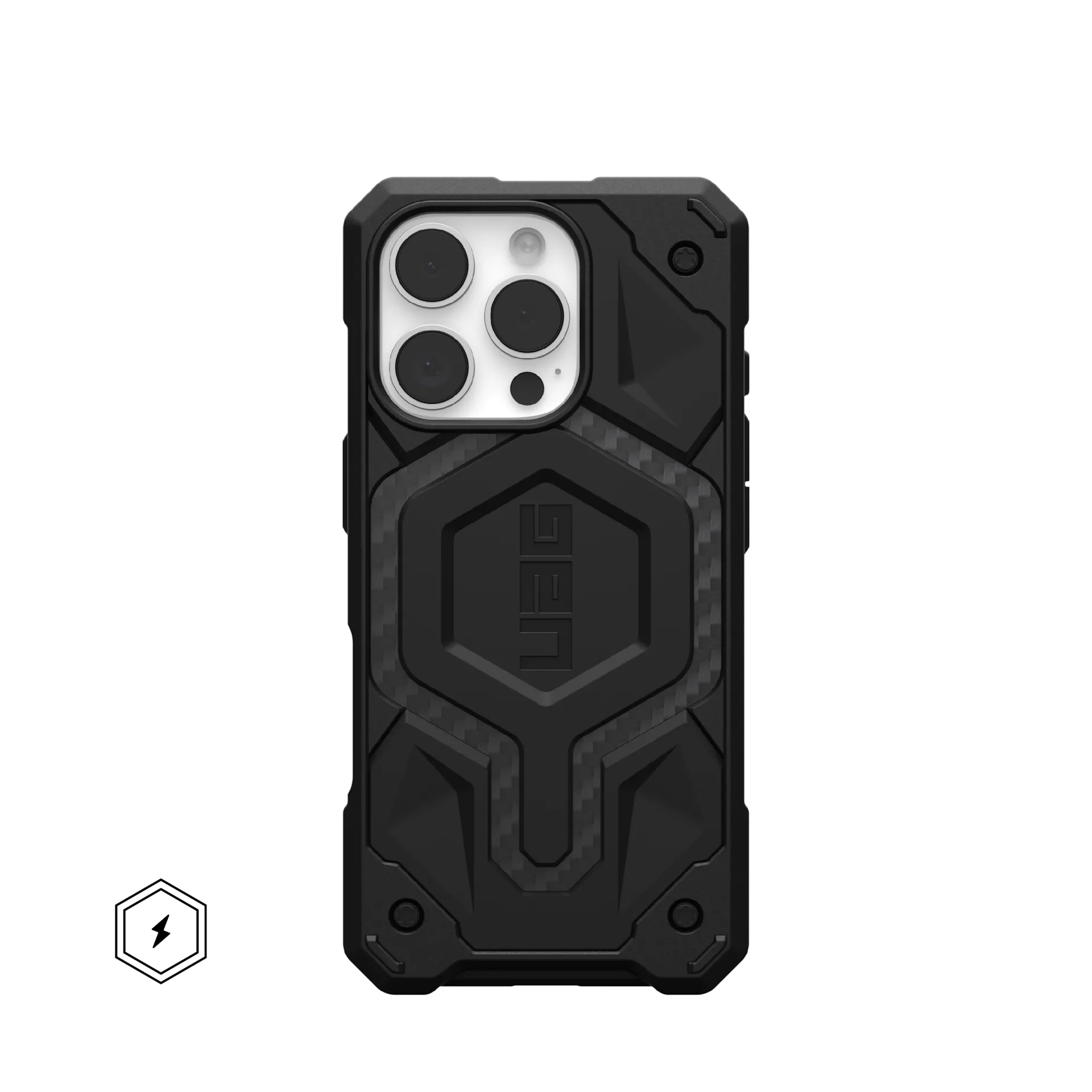 UAG MONARCH PRO Apple iPhone 16 Pro (magsafe, carbon fiber fekete)