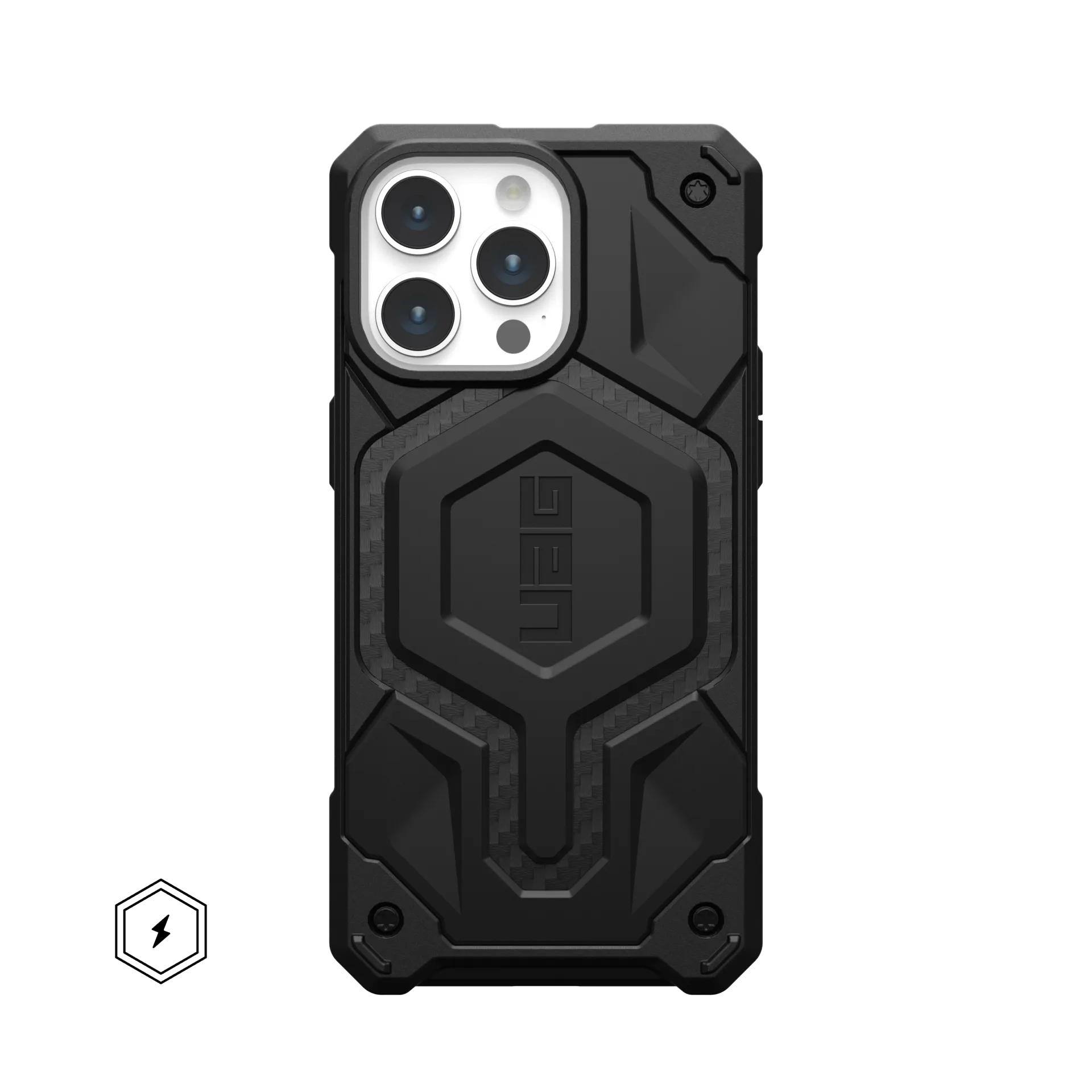 UAG Monarch Pro MagSafe Apple iPhone 15 Pro Max hátlap tok, carbon fiber