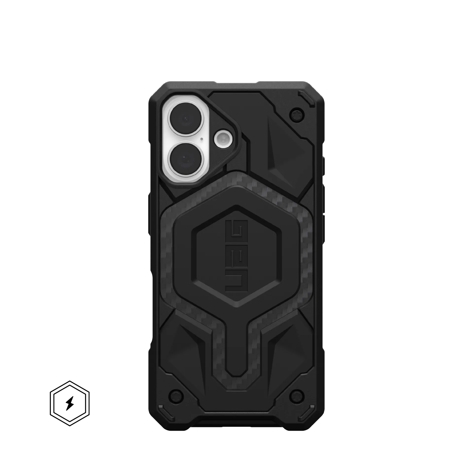 UAG MONARCH PRO Apple iPhone 16 (magsafe, carbon fiber fekete)