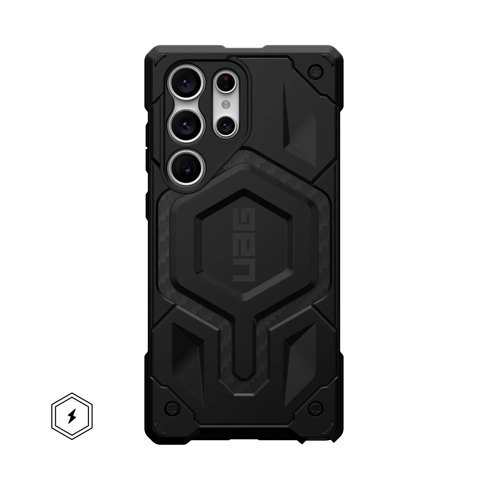 UAG MONARCH PRO Samsung Galaxy S23 Ultra (magsafe, carbon fiber, fekete)