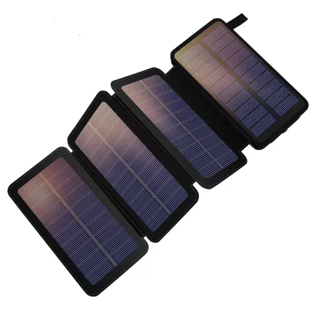 Astrum 10W, 10000mAh (napelemes) FEKETE Külső akkumulátor / Power bank