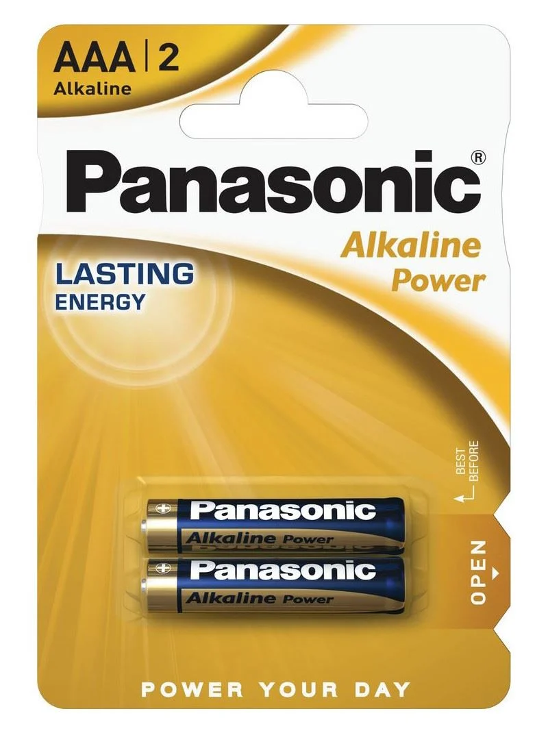 PANASONIC tartós elem (AAA, LR03APB, 1.5V, alkáli) (2db/cs)
