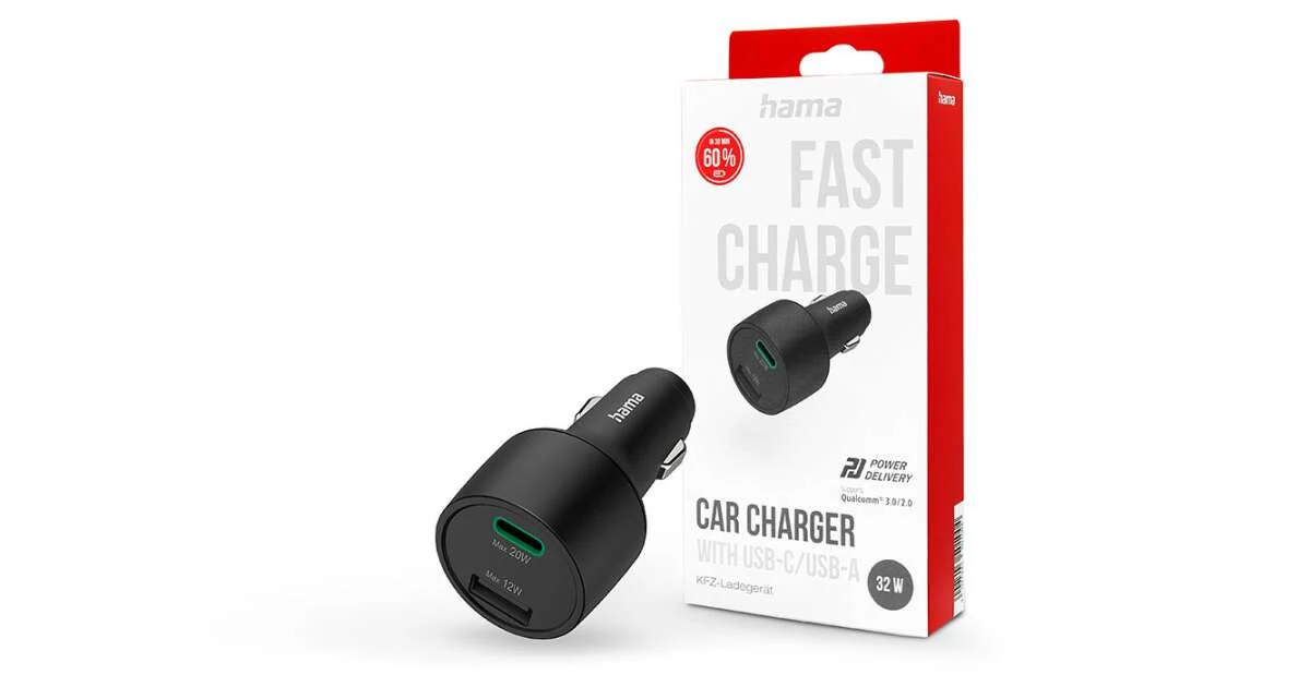 AUTÓS TÖLTŐ, USB + TYPE-C 