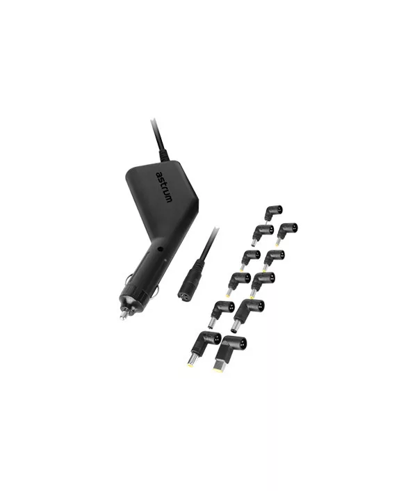 Astrum CU200 univerzális autós 12/24V laptop töltő 65W, 11 féle töltőfejjel, 15V/5A, 16V/4.4A, 18V/3