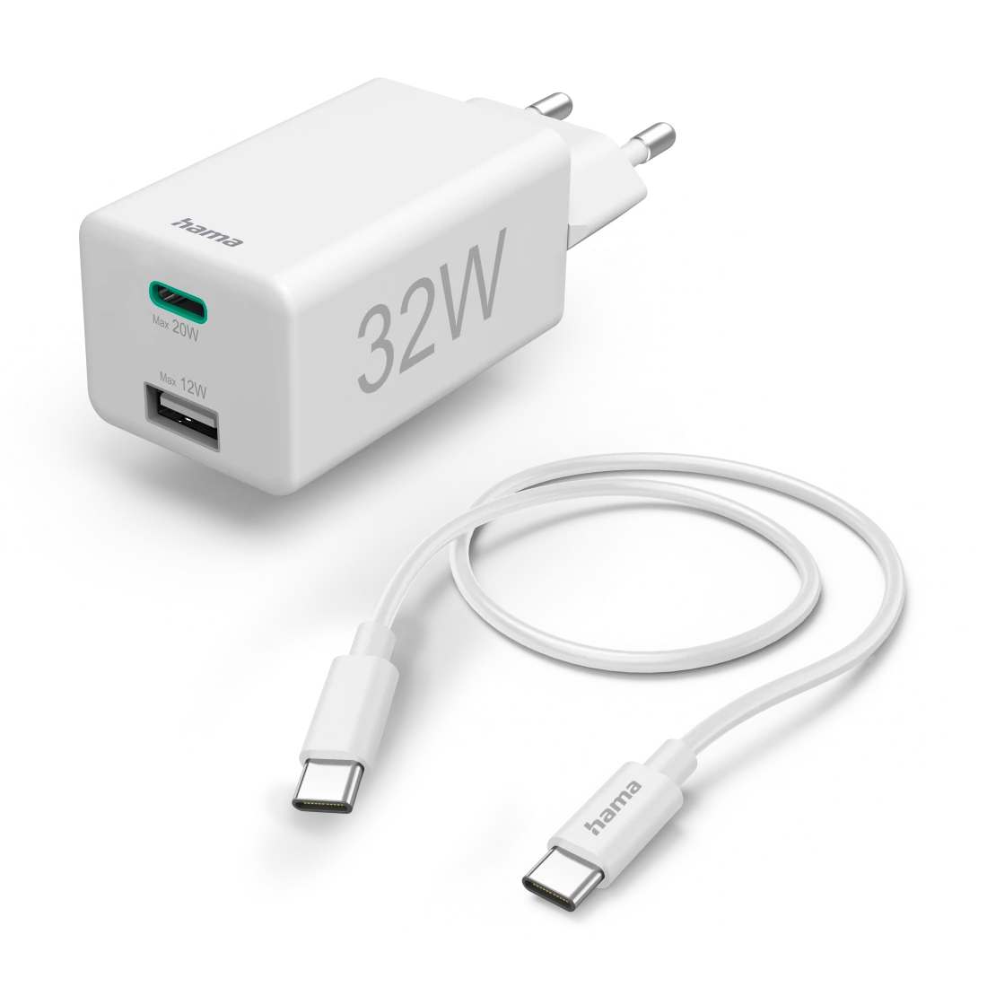 HÁLÓZATI TÖLTŐ, USB+TYPE-C 