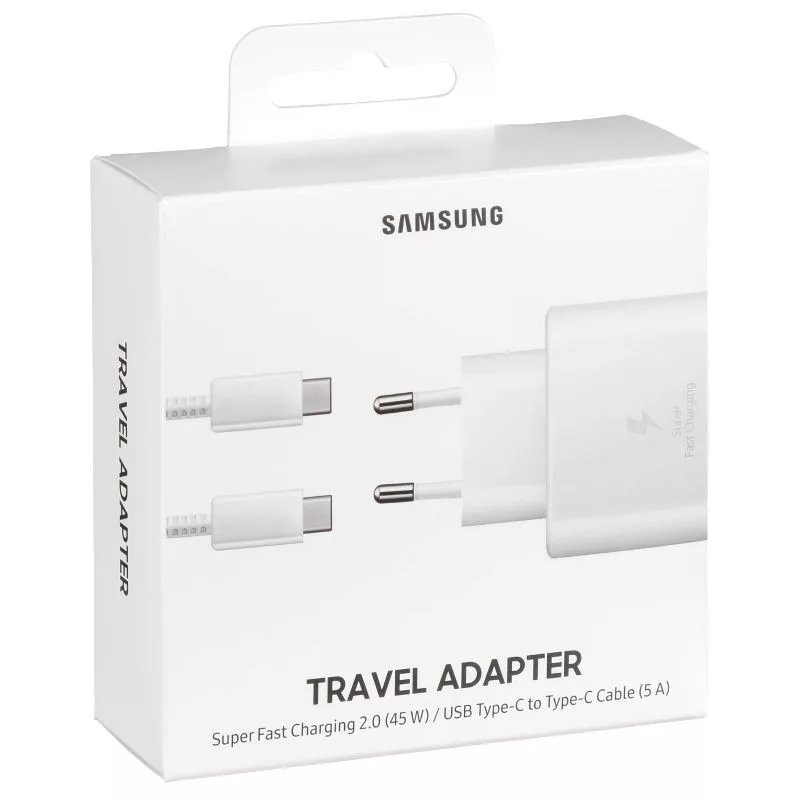 Samsung EP-TA845XBEGWW gyári hálózati fehér gyorstöltő 5A