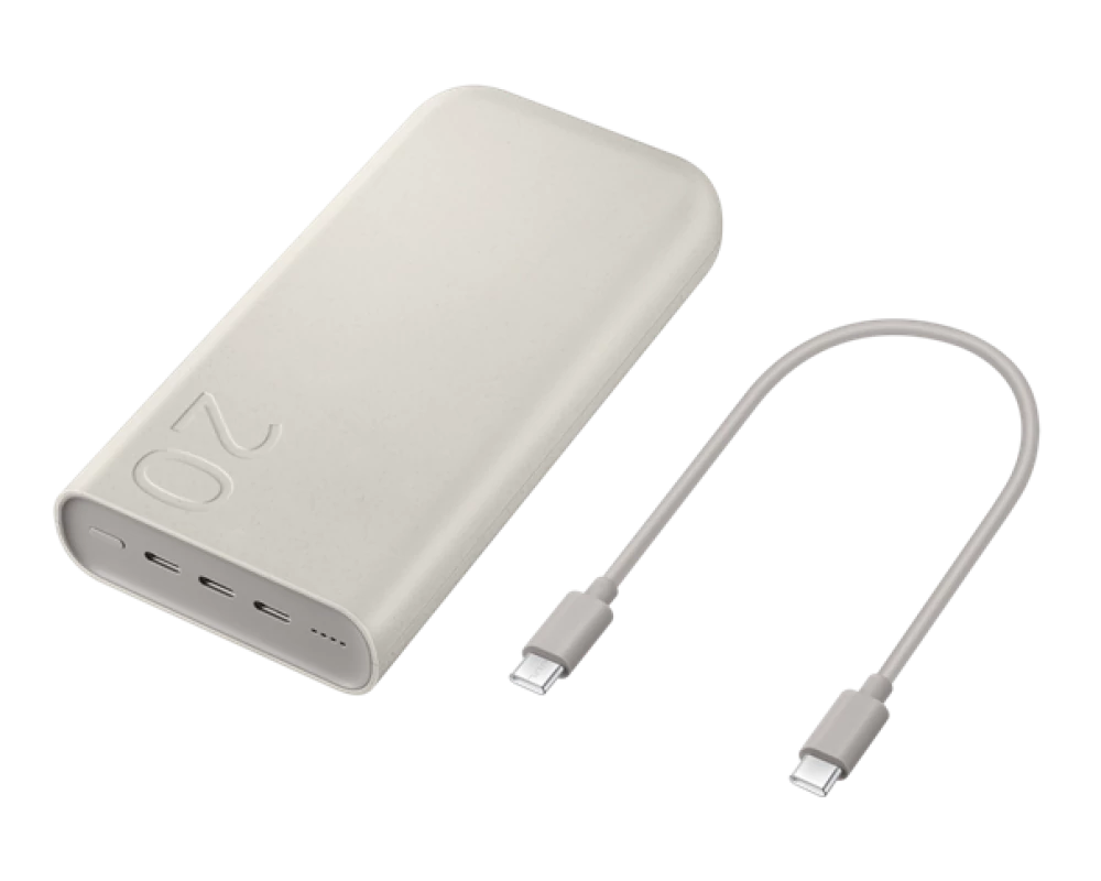 Samsung SFC 45W, 20.000 mAh, Bézs Külső akkumulátor / Power bank