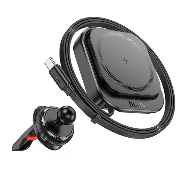 HOCO HW23 autós tartó (szellőzőre, 15W, wireless, gyorstöltő, 4.5-7