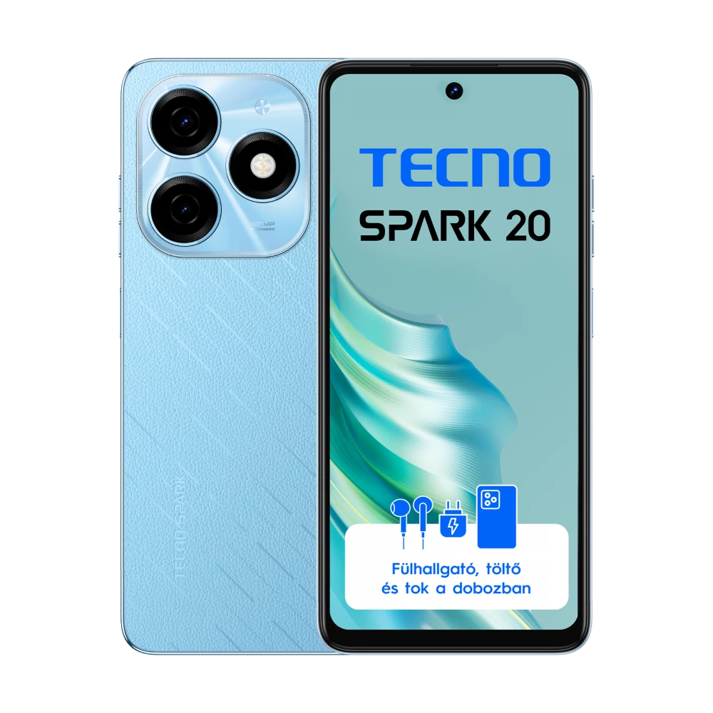 Tecno Spark 20 8/256 Magic Skin Blue (Android 13) mobiltelefon / okostelefon