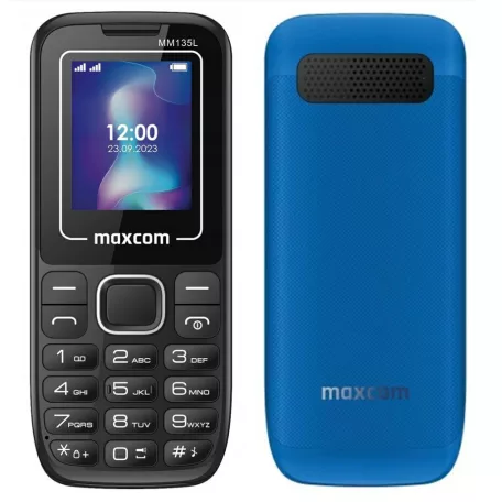 Maxcom MM135 Light mobiltelefon, dual sim-es kártyafüggetlen, fm rádiós fekete (töltő nélkül)