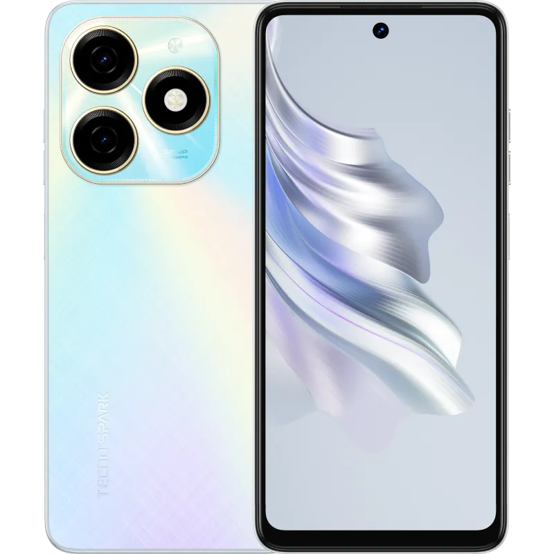 Tecno Spark 20 8/256 Cyber White (Android 13) mobiltelefon / okostelefon