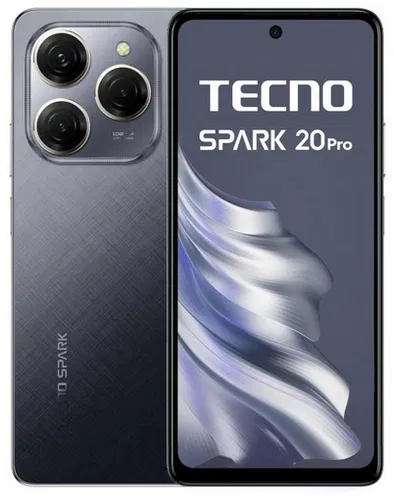 Tecno Spark 20 Pro 8/256 Moonlit Black (Android 13) mobiltelefon / okostelefon