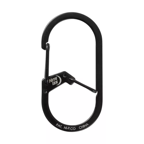 Nite Ize G -Series® dupla kamrás karabiner #2 - Fekete