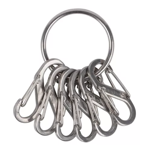 Nite Ize KeyRing acél kulcstartó, acél karabinerekkel