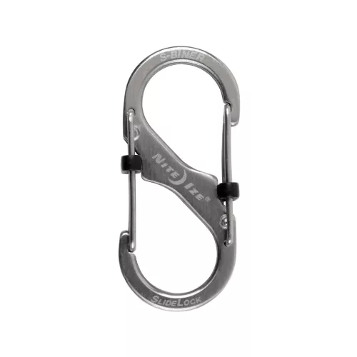 Nite Ize SlideLock karabiner #2 méret, fémszínű (LSB2-11-R3)