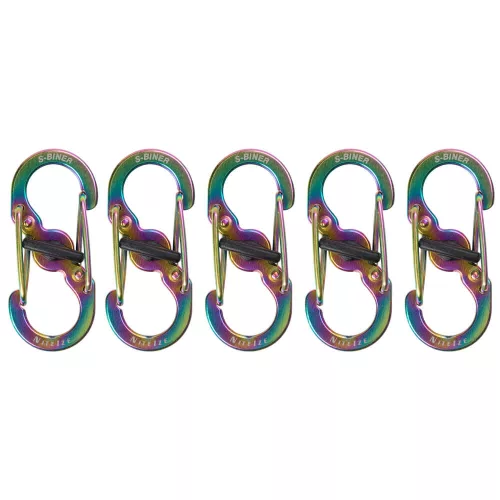 Nite Ize S -Biner® Microlock® acél - 5 csomag - Spectrum