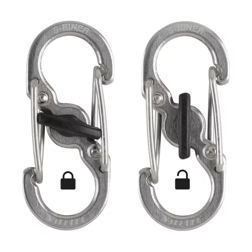Nite Ize Microlock S karabiner (ezüst) 2 db (LSBM-11-2R3)