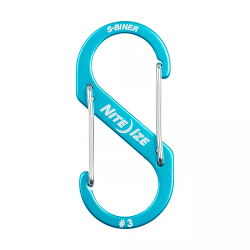 Nite Ize SBA3-03-R6 S-Biner® Alumínium S (dupla) Karabiner #3 - Kék