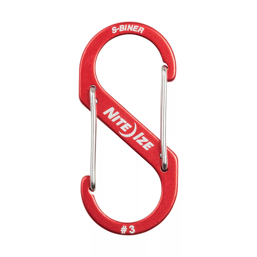 Nite Ize SBA3-10-R6 S-BINER® ALUMÍNIUM S (DUPLA) KARABINER #3 - PIROS