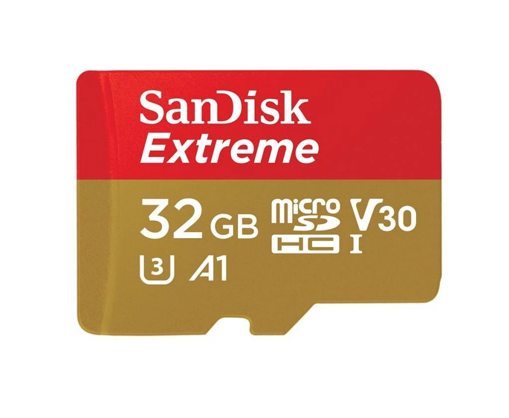 SANDISK MICROSD EXTREME KÁRTYA 32GB, 100MB/sec. CL10, UHS-I, V30, A1