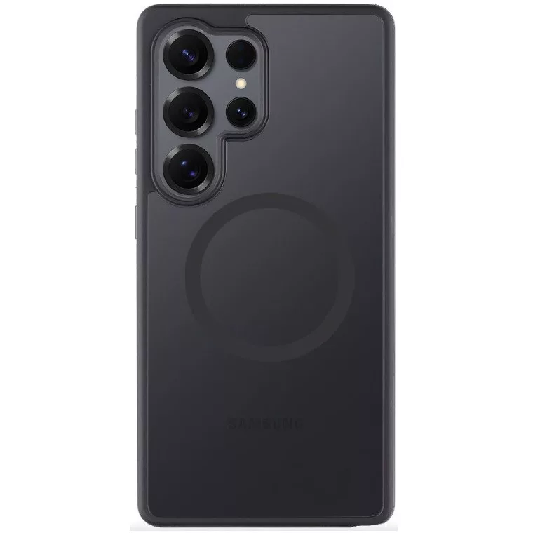 Tactical MagForce Hyperstealth Samsung Galaxy S25 Ultra hátlap tok, áttetsző/sötétszürke