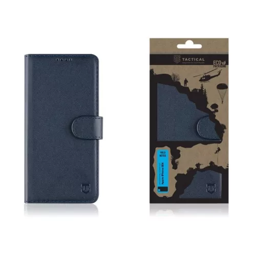 Tactical Field Notes Apple iPhone 16e flip tok, kék
