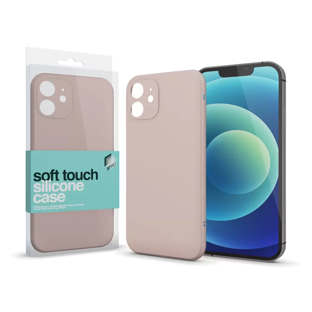 Soft Touch szilikon tok Slim Púderpink Apple iPhone 11 készülékhez