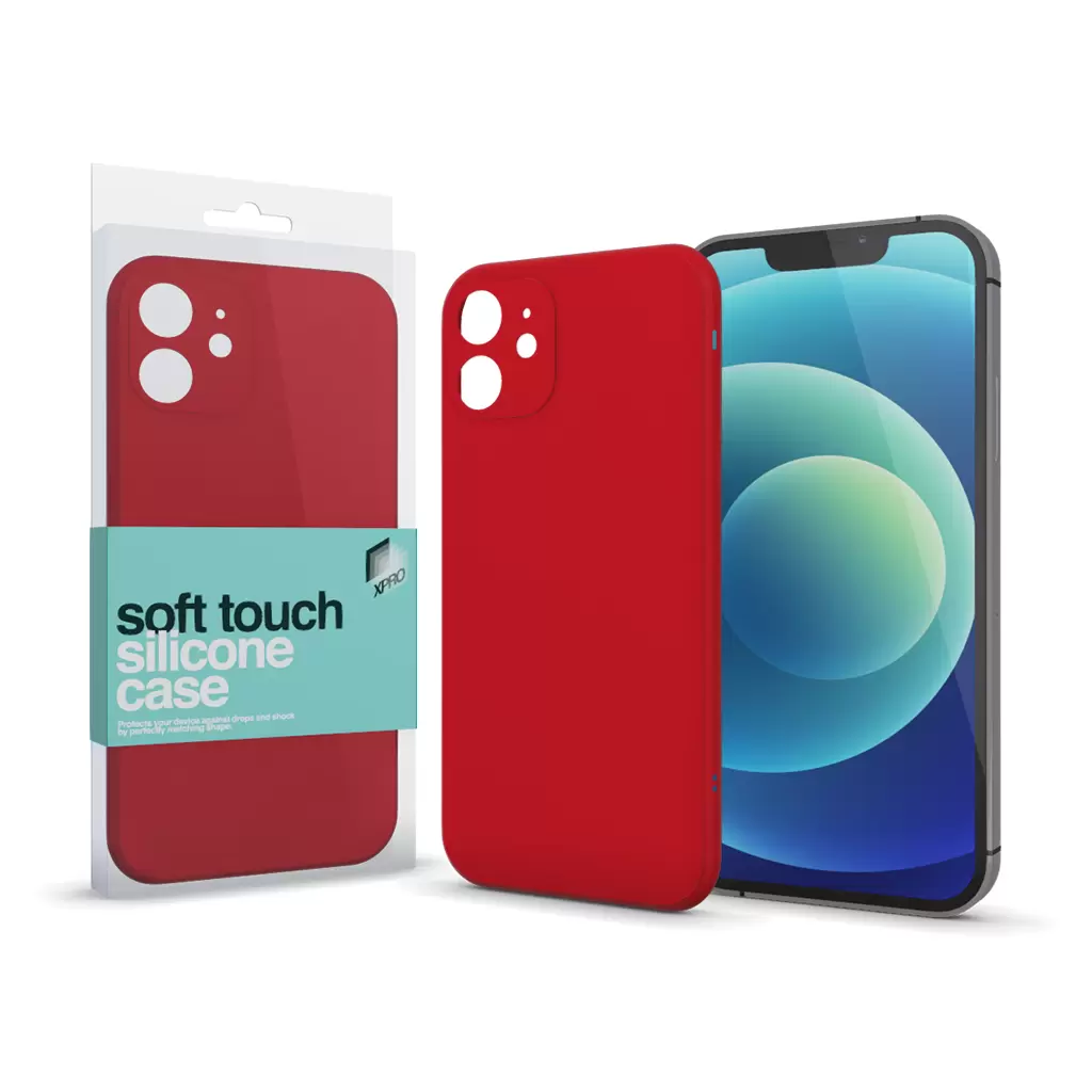 Soft Touch szilikon tok Slim Piros Apple iPhone 11 készülékhez