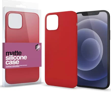Szilikon matte tok ultra vékony korall piros Apple iPhone 13 Mini készülékhez (#124085)