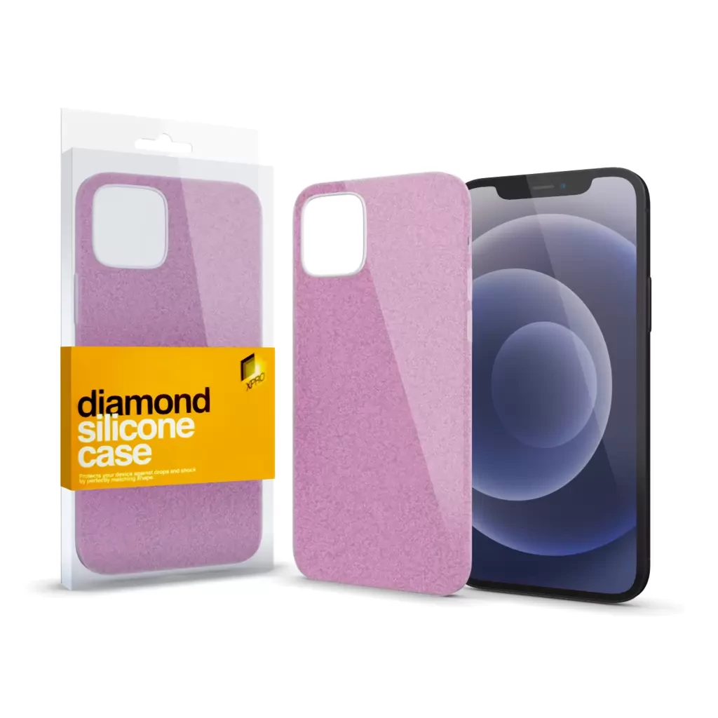 Diamond Szilikon tok Pink Apple iPhone 13 Pro készülékhez (#124131)