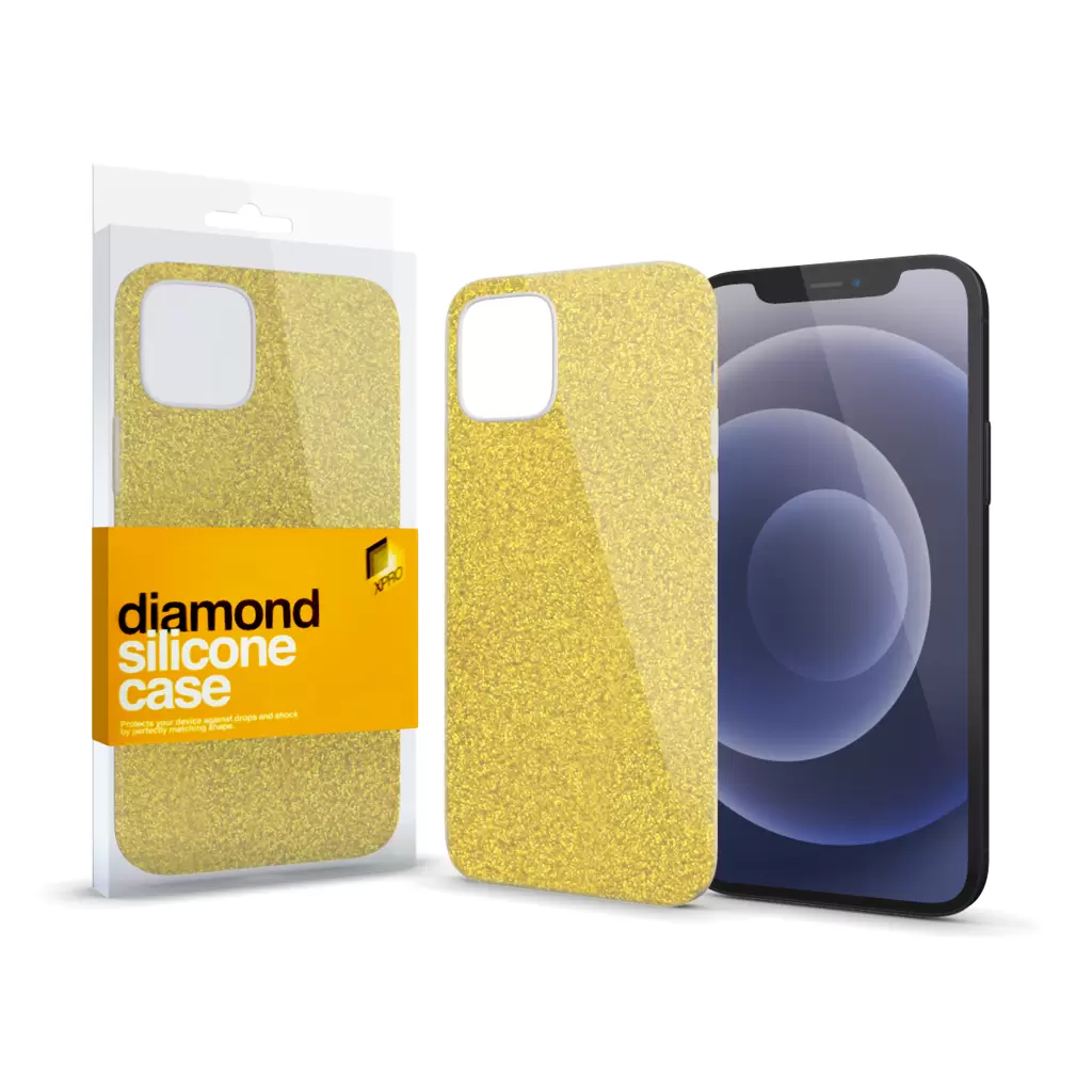 Diamond Szilikon tok Arany Apple Iphone 13 Mini készülékhez (#124133)