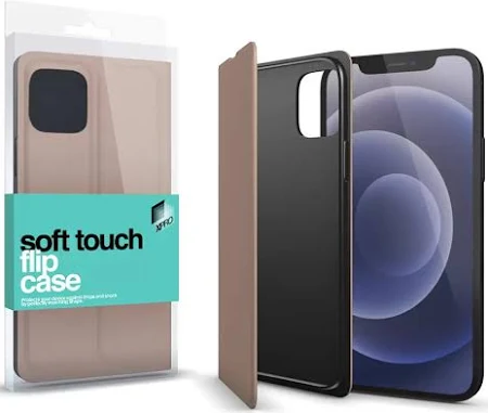 Soft Touch Flip Case rosegold Apple iPhone 13 Mini készülékhez