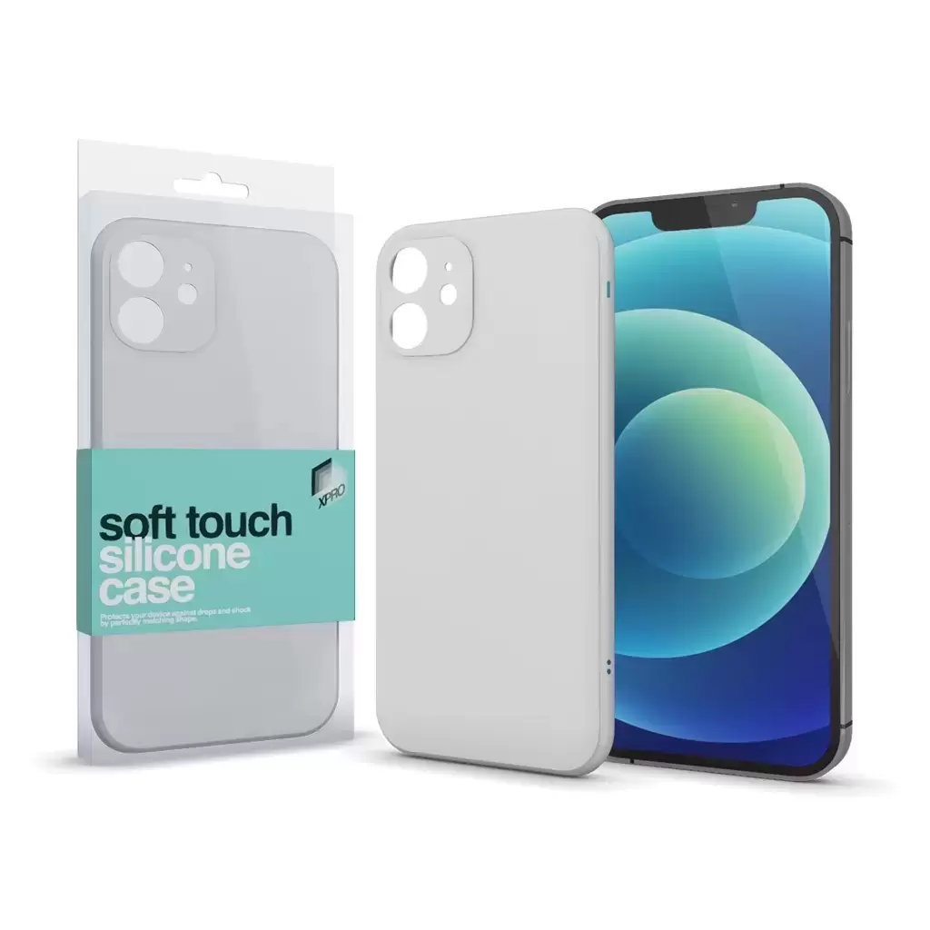 Soft Touch szilikon tok Slim fehér Samsung Galaxy S23 Ultra készülékhez