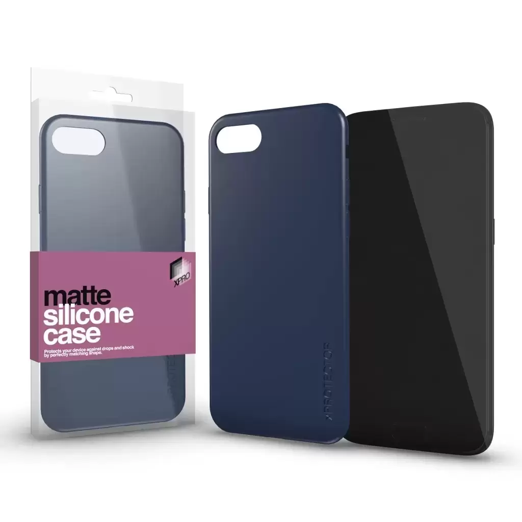 Szilikon matte tok ultravékony kék Apple iPhone 15 készülékhez