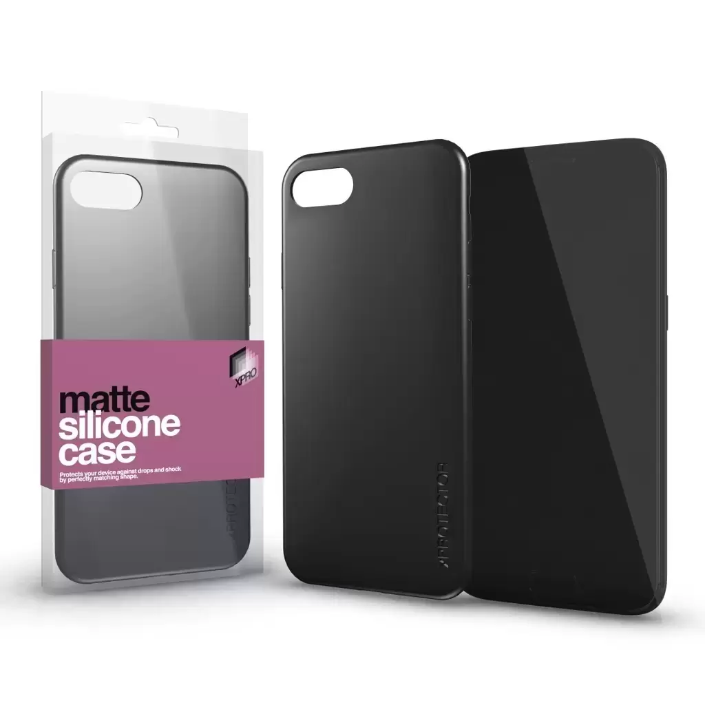 Szilikon matte tok ultravékony fekete Apple iPhone 15 Pro Max készülékhez