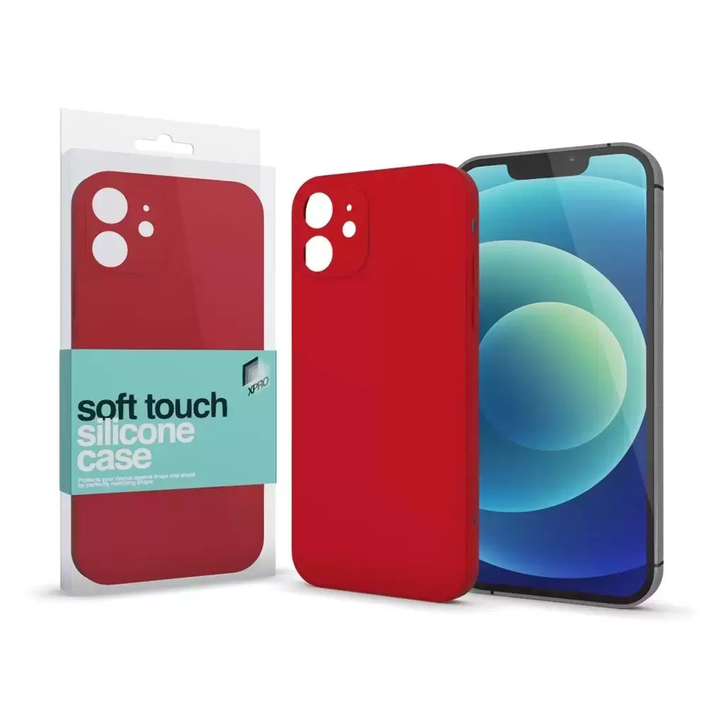 Soft Touch szilikon tok Slim piros Apple iPhone 15 Pro Max készülékhez