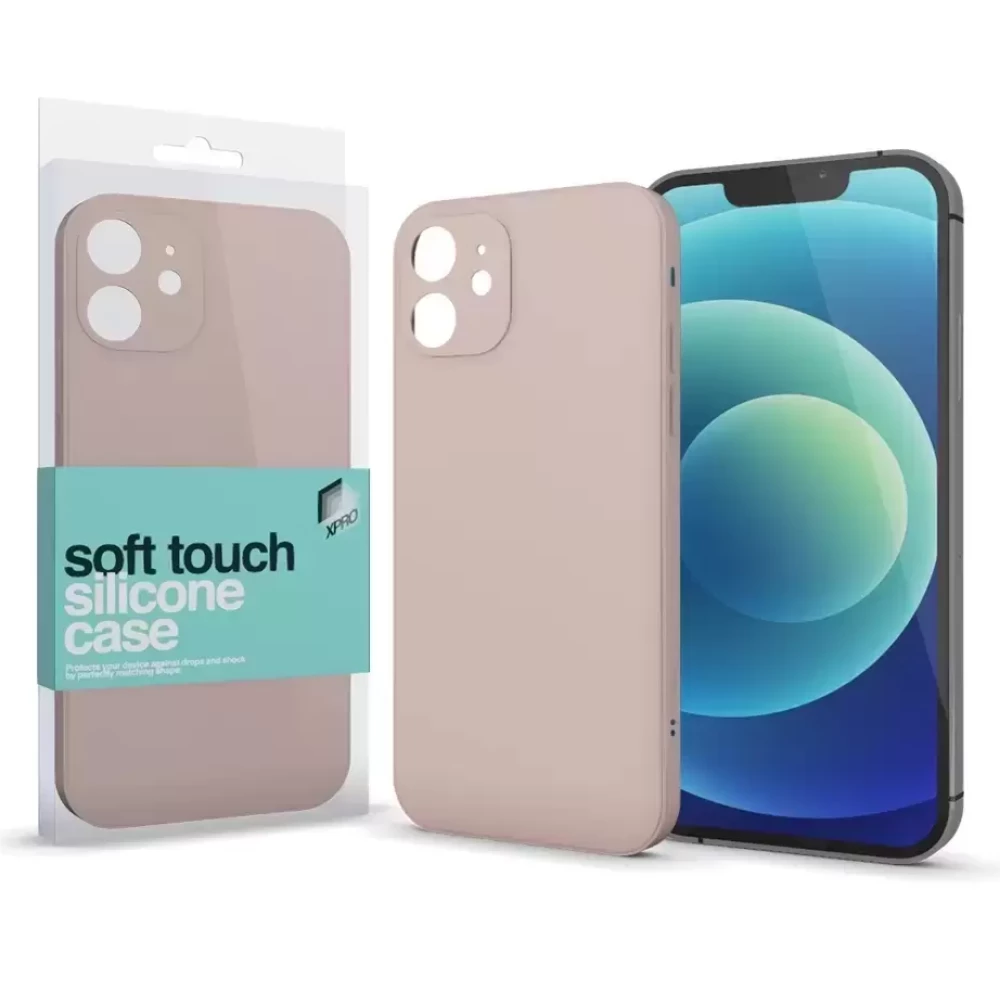 Soft Touch szilikon tok Slim púder pink Apple iPhone 15 Pro készülékhez