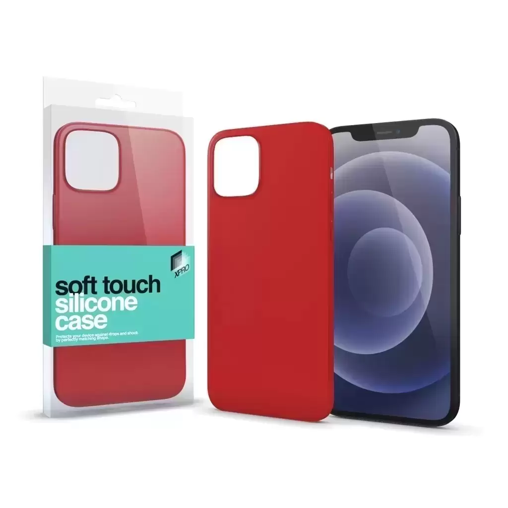 Soft Touch szilikon tok piros Apple iPhone 15 Pro készülékhez