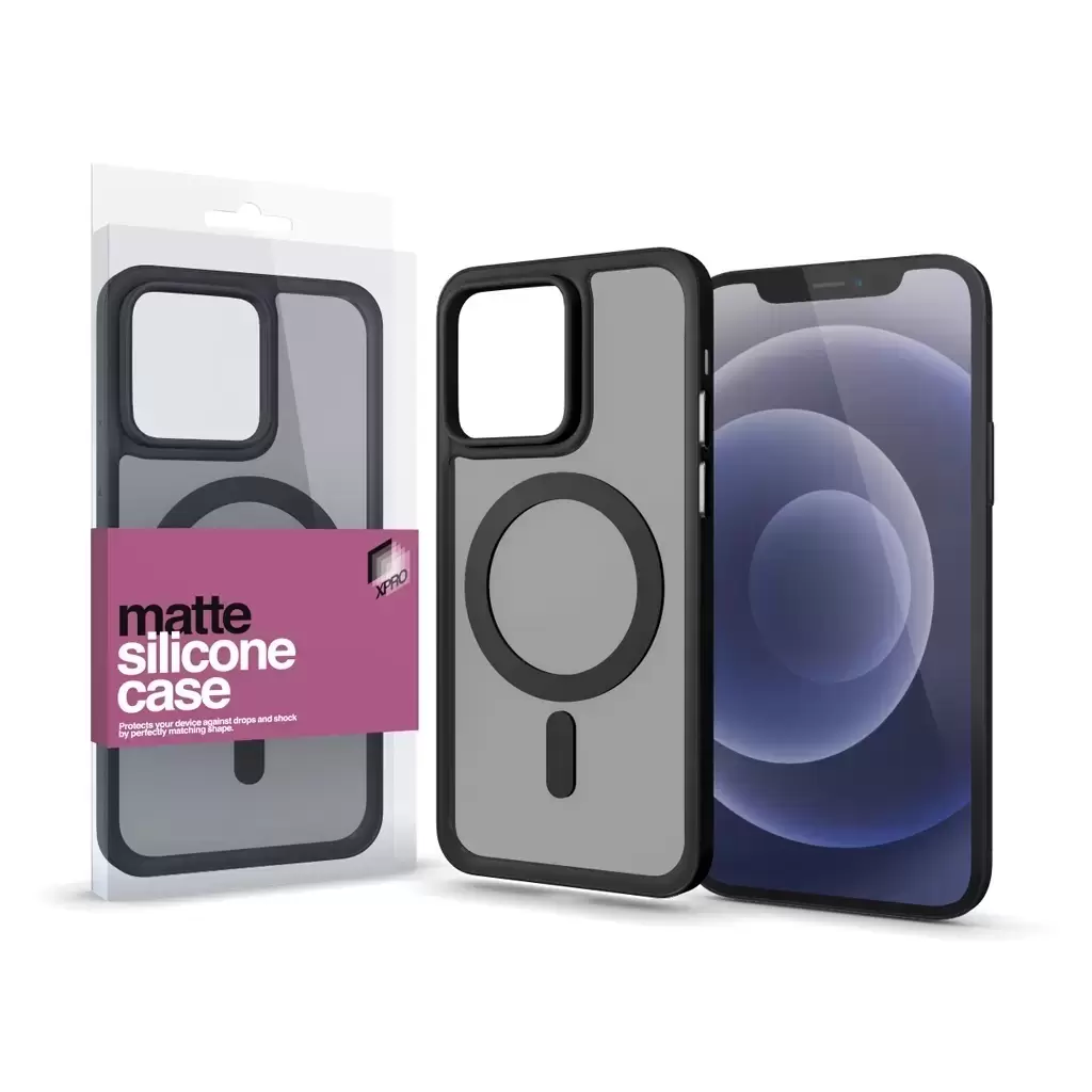 Matte MagSafe tok - Fekete - Iphone 15 Pro Max készülékhez
