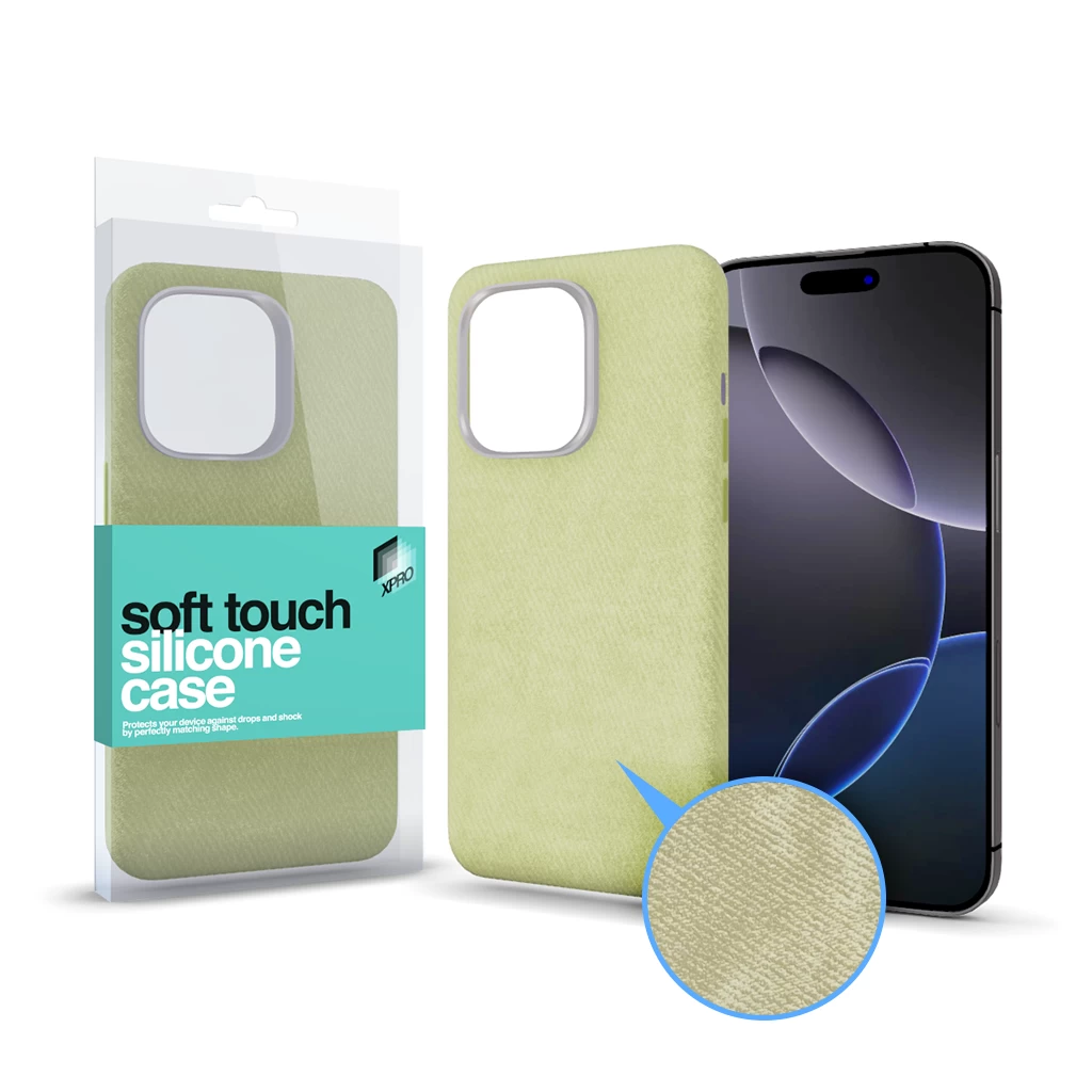 Soft Velvet Magsafe tok Apple iPhone 15 Pro készülékhez - Zöld