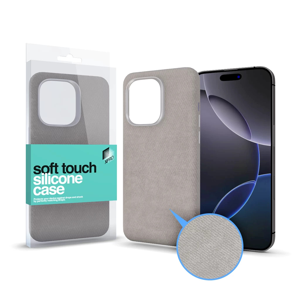 Soft Velvet Magsafe tok Apple iPhone 16 Pro Max készülékhez - Szürke