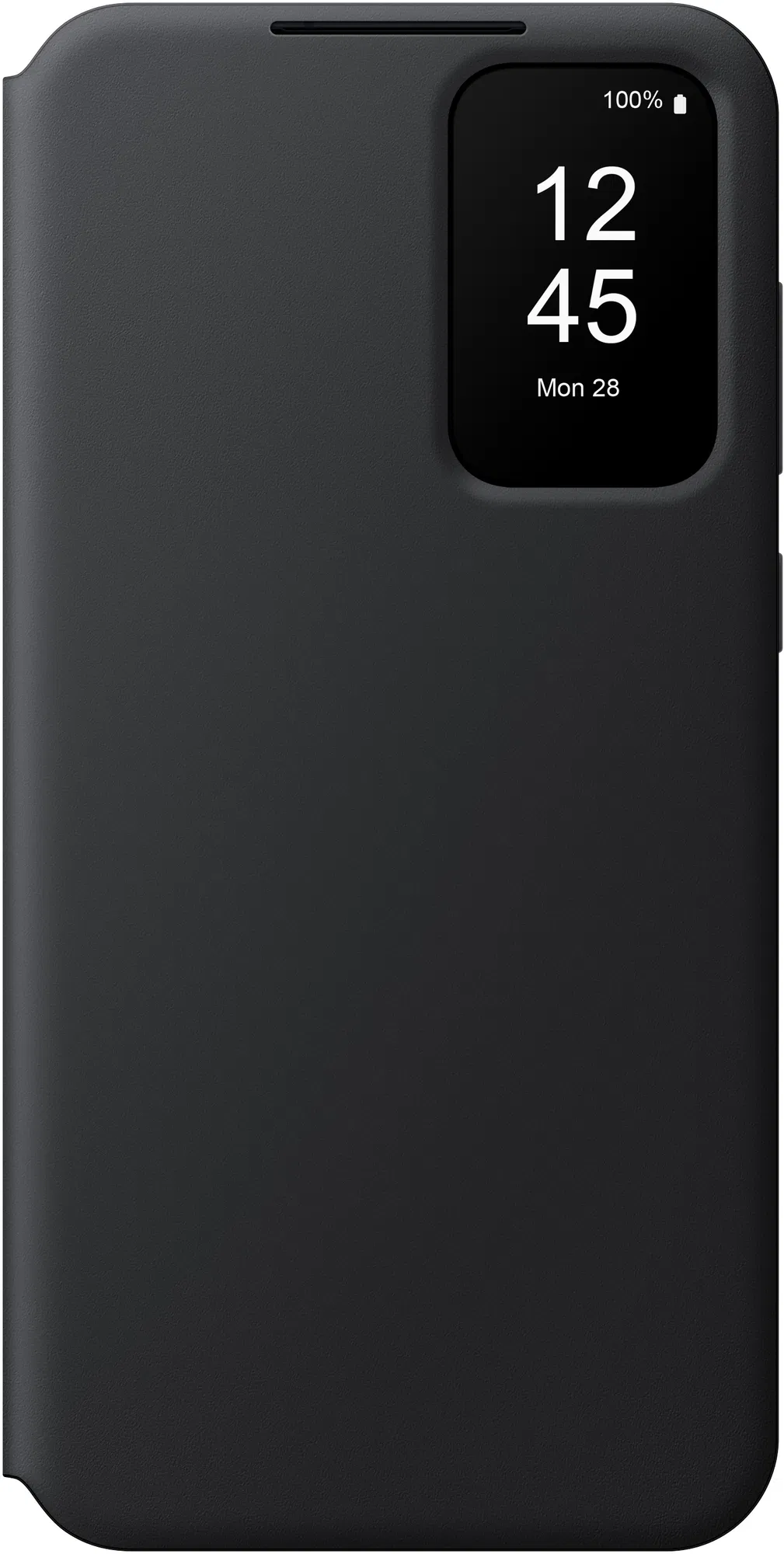 Samsung Galaxy A55 5G SAMSUNG tok álló (aktív FLIP, oldalra nyíló, Smart View Cover) FEKETE EF-ZA556