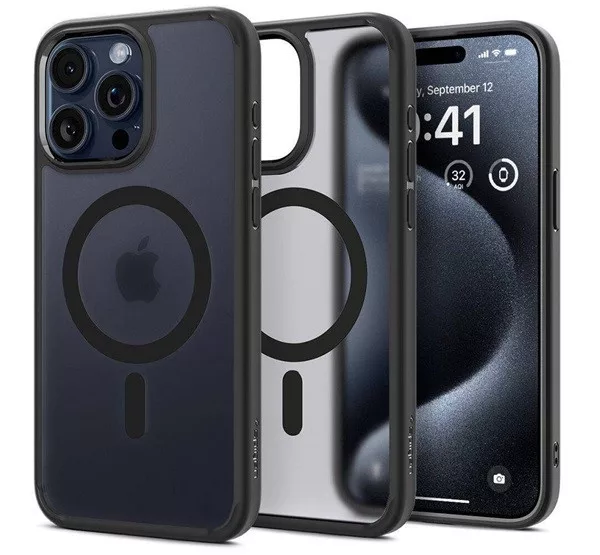 SPIGEN ULTRA HYBRID MAG Apple iPhone 16 műanyag telefonvédő (ütésállóság, légpárnás keret, MagSafe)