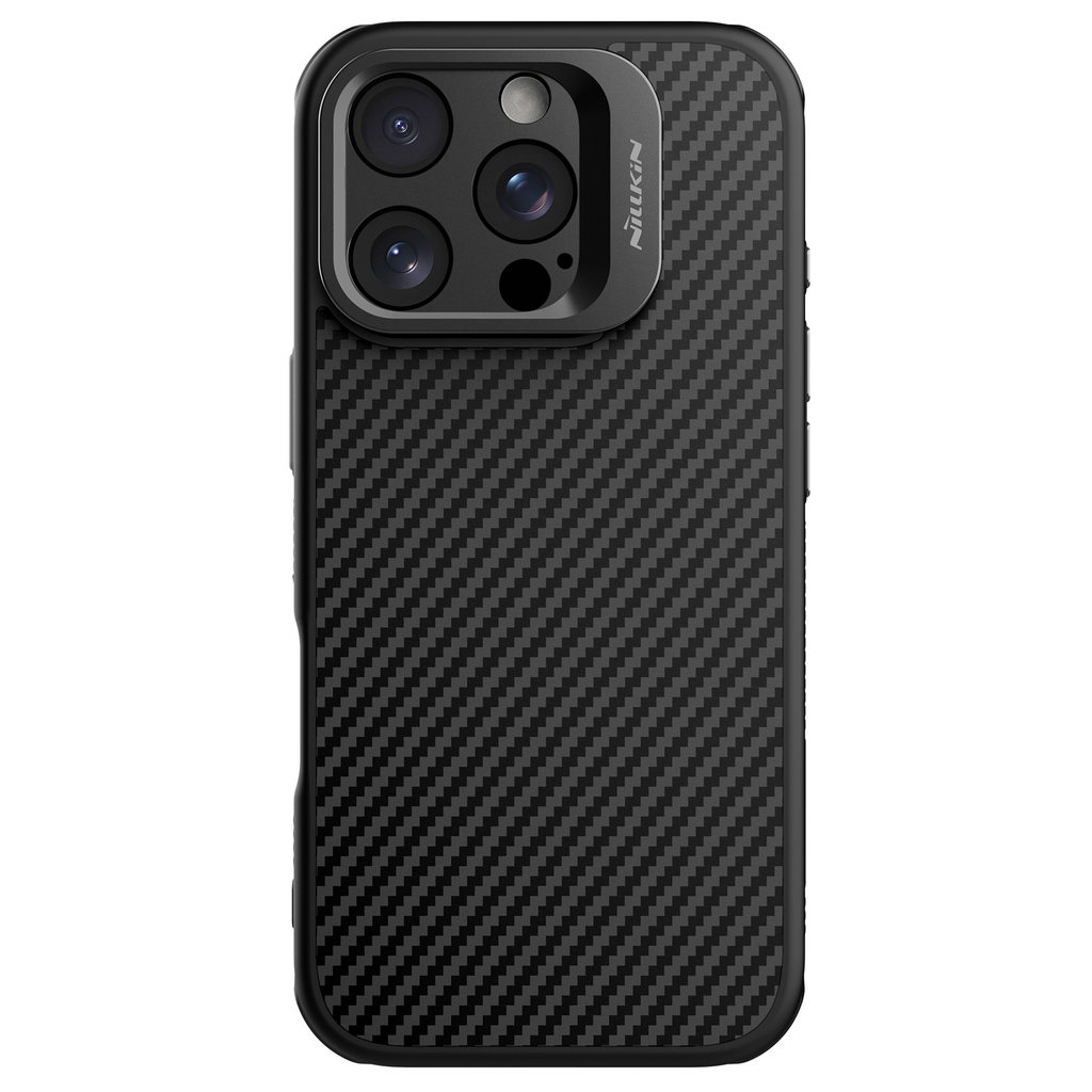 NILLKIN CARBOPROP Apple iPhone 16 Pro szilikon telefonvédő (ütésállóság, aramid bevonat, kitámasztó,