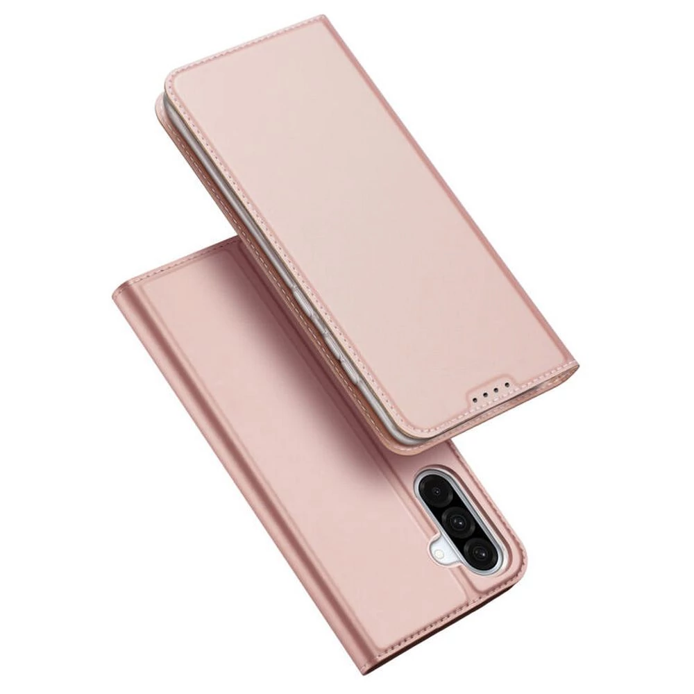 DUX DUCIS SKIN PRO Samsung Galaxy A56 tok álló, bőr hatású rózsaszín