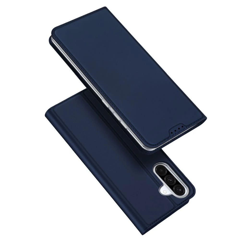 DUX DUCIS SKIN PRO Samsung Galaxy A56 tok álló, bőr hatású Flip KÉK