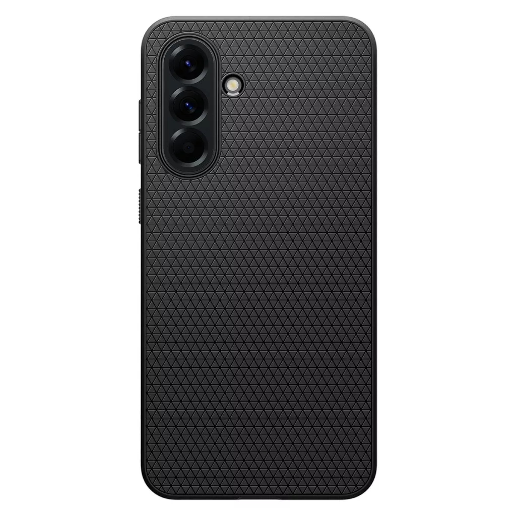SPIGEN LIQUID AIR szilikon telef onvédő (ütésállóság, légpárnás sarok, rombusz) FEKETE Samsung A56