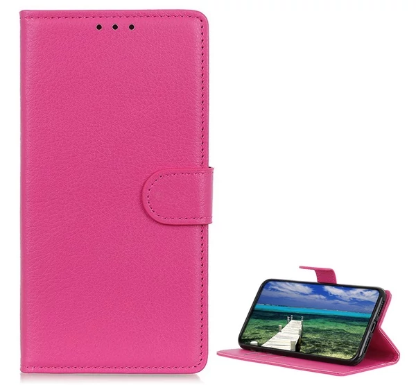 Tok álló, bőr hatású Honor 400 Lite MAGENTA