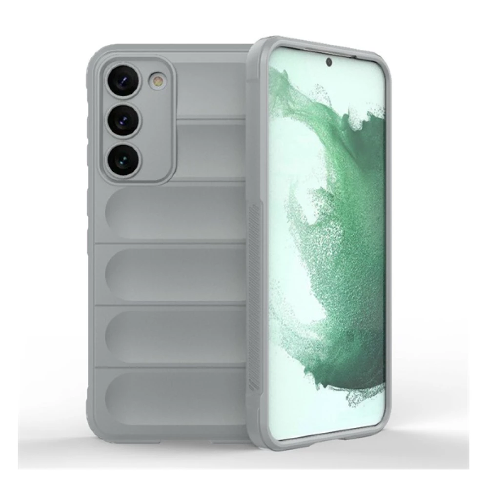 Samsung Galaxy Z Fold7 Szilikon telefonvédő (ütésállóság, kameravédő, 3D) VILÁGOSSZÜRKE
