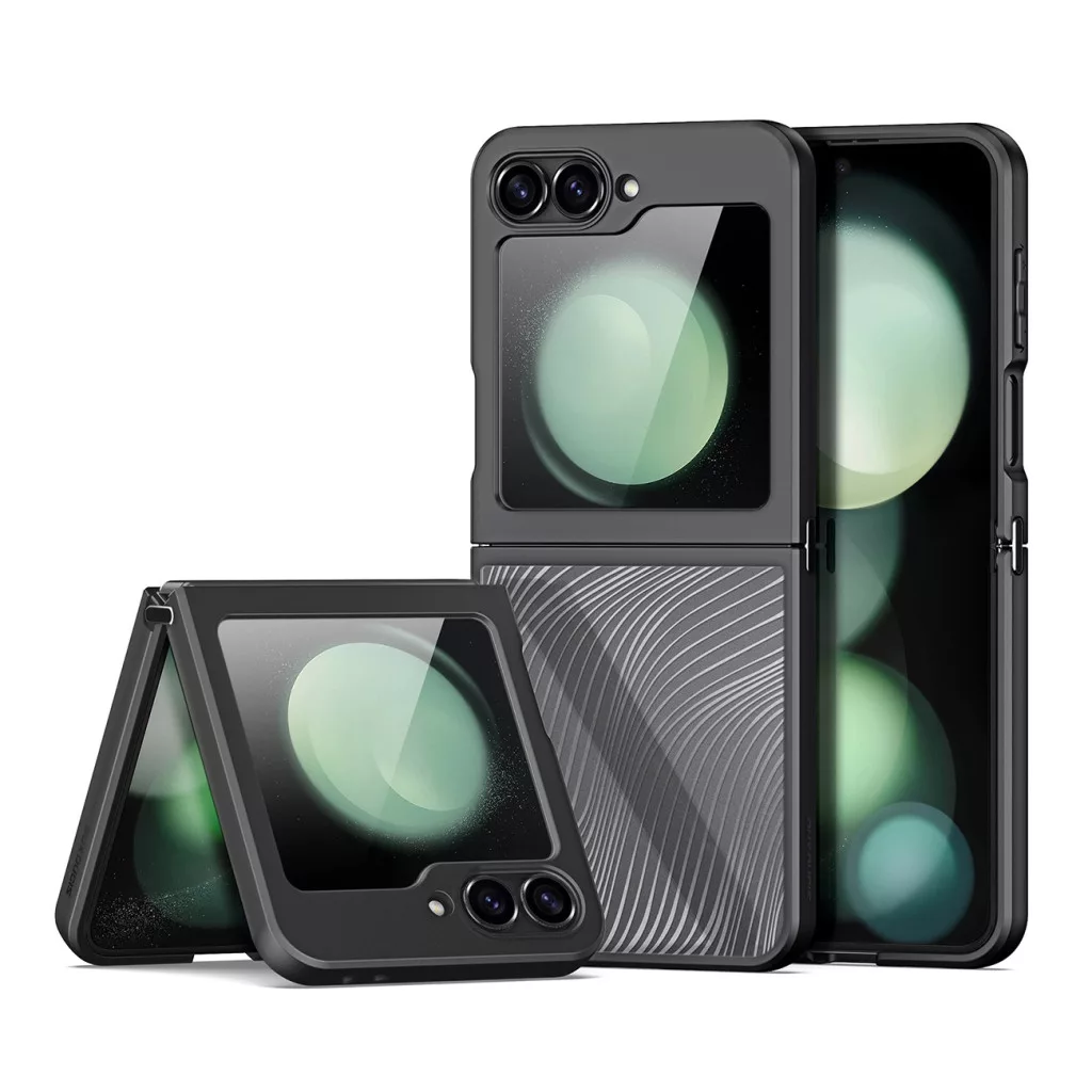 Samsung Galaxy Z Flip7 DUX DUCIS AIMO szilikon telefonvédő Fekete